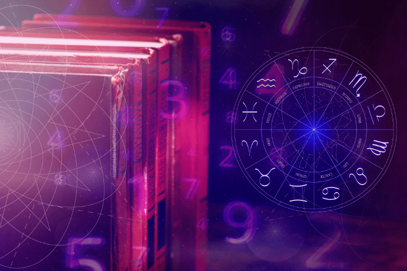 Psychic medium connecting with spirits